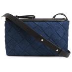 （新品・未使用品）BOTTEGA VENETA ボッテガヴェネタ 837112 ディアゴ ファスナー メッセンジャー デニム レザー インディゴ ブルー ブラック ショルダーバッグ