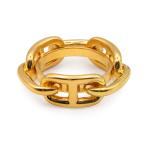 （未使用　展示品）HERMES エルメス シェーヌダンクル Anneau de carre Regate レガート ルガテ ゴールド スカーフリング 箱付