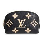 ( б/у )LOUIS VUITTON Louis Vuitton M59086 небольшая сумочка cosme tikPM монограмма Anne план tonneau wa-ru черный косметичка кожа Gold металлические принадлежности с ящиком 