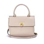 （未使用　展示品）Salvatore Ferragamo サルヴァトーレフェラガモ FZ-21 0892 トリフォリオ トップハンドル カーフ レザー ベージュ 2way ハンドバッグ レザー