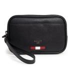 ( не использовался выставленный товар )BALLY Bally Mini клатч кожа черный сумка серебряный металлические принадлежности 