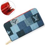 （新品・未使用品）ルイ ヴィトン LOUIS VUITTON ジッピー ウォレット パッチワーク 長財布 モノグラムデニム ブルー レッド 青 赤 M44938 箱付