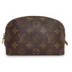 (中古)ルイ ヴィトン LOUIS VUITTON ポシェット コスメティック PM 化粧ポーチ モノグラム ブラウン 茶 ゴールド金具 M47515