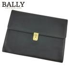 バリー ビジネスバッグ ブリーフケース クラッチバッグ メンズ ロゴプレート BALLY 中古