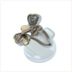 フォリ フォリ 指輪 /リング/アクセサリー レディース /♯8号・ハートクローバー クリスタル付き シルバー 中古