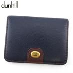 ダンヒル カードケース 名刺入れ　パスケース メンズ ロゴプレート dunhill 中古