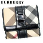 バーバリー Wホック 財布 バーバリーWホック 財布 二つ折り 財布 BURBERRY 中古 T10271