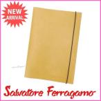 サルヴァトーレ フェラガモ 書類ケース レディース ライトブラウン 中古
