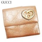 【週末タイムセール★30％OFF】グッチ Wホック財布 二つ折り 財布 レディース グッチシマ ピンク 中古