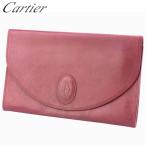 【週末タイムセール★30％OFF】カルティエ クラッチバッグ セカンドバッグ レディース マストライン ボルドー 中古