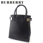 バーバリー トートバッグ トート ハンドバッグ レディース ロゴプレート BURBERRY 中古