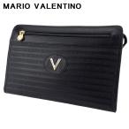 【30％OFF★SUMMER SALE】マリオ ヴァレンティノ クラッチバッグ セカンドバッグ レディース メンズ  Vマーク ブラック ゴールド シルバー 中古