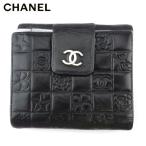 シャネル Wホック 財布 シャネルWホック 財布 レディース 二つ折り ミニ財布 CHANEL 中古 T19266