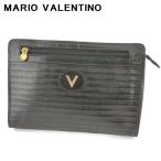 【週末タイムセール★30％OFF】マリオ ヴァレンティノ クラッチバッグ セカンドバッグ バッグ レディース メンズ  Vマーク ブラック ゴールド シルバー 中古