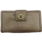 ショッピングJACOBS 【初売りSALE★30%OFF】マークジェイコブス MARC JACOBS 長財布 ターンロック マークバイマークジェイコブス グレー 灰色 ブラウン レディース 中古