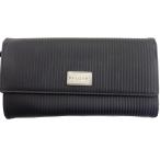 ショッピングブルガリ 【年末ラストセール★30%OFF】ブルガリ BVLGARI 長財布 ミレリゲ ロゴプレート ブラック レディース 中古