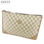 【新春セール★30%OFFクーポン】グッチ クラッチバッグ セカンドバッグ レディース オールドグッチ GGプラス ベージュ ブラウン系 中古