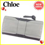クロエ Chloe 長財布 ファスナー付き 財布 レディース リボンモチーフ 中古 人気 セール A1435