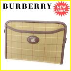 バーバリー BURBERRY クラッチバッグ セカンドバッグ レディース メンズ 可 チェック 中古 人気 A1657
