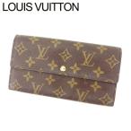 ルイヴィトン Louis Vuitton 財布 長財布 モノグラム ポシェットポルトモネクレディ レディース 中古