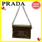  Prada вечерняя сумочка 2WAY женский Gold × розовый б/у 