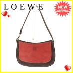 ロエベ LOEWE ショルダーバッグ ポーチバッグ レディース アナグラム 中古 人気 セール C2128