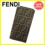 フェンディ FENDI 長財布 ファスナー付き長財布 男女兼用 ズッカ 中古 セール C2180