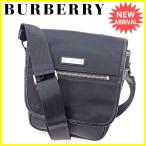 バーバリー BURBERRY ショルダーバッグ 斜めがけショルダー メンズ ロゴプレート 中古 訳あり セール C2922