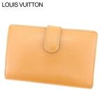 ルイ ヴィトン LOUIS VUITTON がま口財布 二つ折り レディース メンズ ポルトモネビエヴィエノワ M63243 エピ 中古 廃盤 人気 C3471