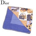 ディオール Dior スカーフ 大判サイズ レディース プリント 中古