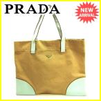 プラダ PRADA トートバッグ ショルダーバッグ メンズ可 ロゴプレート 中古 良品 セール D1424