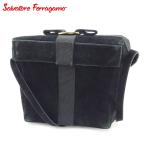 サルヴァトーレ フェラガモ Salvatore Ferragamo ショルダーバッグ 斜めがけショルダー バッグ レディース ボックス型 ヴァラリボン 中古