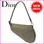 クリスチャン・ディオール Christian Dior ショルダーバッグ ハンドバッグ メンズ可 サドルポーチ ロゴ 中古 D799