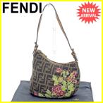 フェンディ FENDI ハンドバッグ ショルダーバッグ レディース 8BR248 ズッカ×フラワー 中古 美品 セール E1124