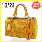 プリマクラッセ PRIMA CLASSE ハンドバッグ ショルダーバッグ 斜め掛け バッグ 2WAY メンズ可 地図柄 中古 人気 セール E1166