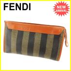 フェンディ FENDI ポーチ クラッチバッグ セカンドバッグ メンズ可 ペカン  中古 人気 良品 E1224