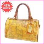 プリマクラッセ PRIMA CLASSE ボストンバッグ ミニボストンバッグ メンズ可 地図柄 中古 人気 E786