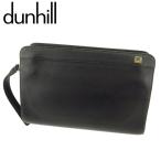 ラスト1点 ダンヒル クラッチバッグ セカンドバッグ ロゴプレート dunhill 中古