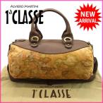 プリマクラッセ PRIMA CLASSE ボストンバッグ ハンドバッグ メンズ可 地図柄 中古 未使用品 人気 F837