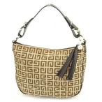 ジバンシィ Givenchy バッグ ハンドバッグ 4Gマーク柄 ベージュ ブラウン ゴールド レディース 訳あり 未使用品 中古 Bag