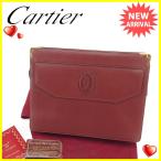 カルティエ Cartier クラッチバッグ セカンドバッグ レディース メンズ 可 マストライン 中古 訳あり 美品 G1136
