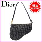 クリスチャン・ディオール Christian Dior ショルダーバッグ ポーチバッグ メンズ可 サドル型 トロッター 中古 良品 人気 G468