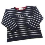  последний 1 пункт Celine * baby вязаный вырез лодочкой Kids * размер 95 Logo × окантовка CELINE BABY б/у 