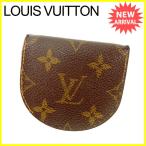 ルイヴィトン Louis Vuitton コインケース 小銭入れ 男女兼用 ポルトモネキュヴェット M61960 モノグラム 中古 人気 セール J11869