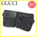 グッチ GUCCI ウエストバッグ ウエストポーチ 男女兼用 28566 ＧＧキャンバス 中古 人気 セール J12244