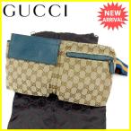 グッチ GUCCI ウエストバッグ ウエストポーチ 28566 GGキャンバス 中古 人気 セール J13721
