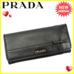プラダ ＰＲＡＤＡ 長財布 ファスナー付き長財布 レディース サフィアーノ リボンモチーフ 中古 人気 セール J13802