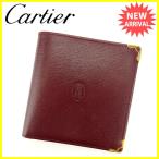 カルティエ Cartier 二つ折り財布 マストライン 中古 人気 セール J14048