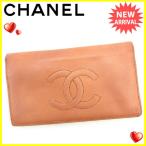 シャネル ＣＨＡＮＥＬ 長財布 ファスナー付き長財布 レディース キャビアスキン×ココマーク 中古 人気 セール J14948