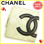 シャネル ＣＨＡＮＥＬ がま口財布 二つ折り財布 レディース メンズ 可 カンボンライン 中古 人気 セール J15303